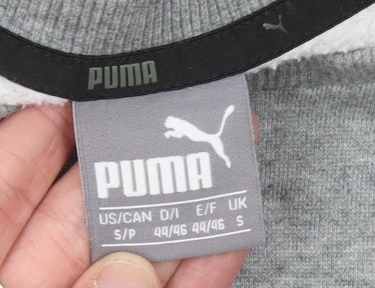 Puma Men's Grey Crew Neck Sweatshirt Size S Regular Fit Pullover