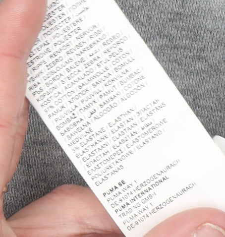 Puma Men's Grey Crew Neck Sweatshirt Size S Regular Fit Pullover