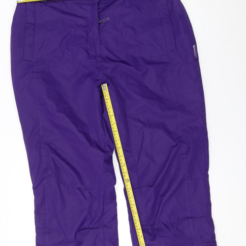 Mountain Warehouse Women's Purple Size 16 Snow Pants Waterproof Ski Trousers