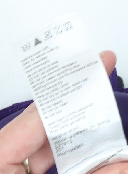Mountain Warehouse Women's Purple Size 16 Snow Pants Waterproof Ski Trousers