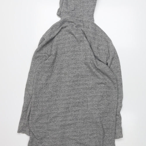 Pull & Bear Women’s Grey Hooded Long Cardigan XL Cotton Blend