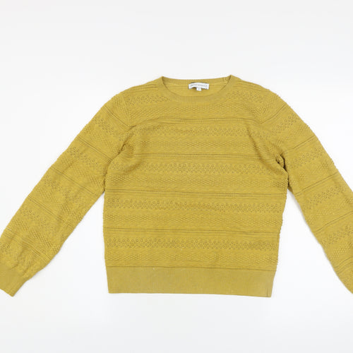 Warehouse Women’s Yellow Crew Neck Knit Jumper Size 12