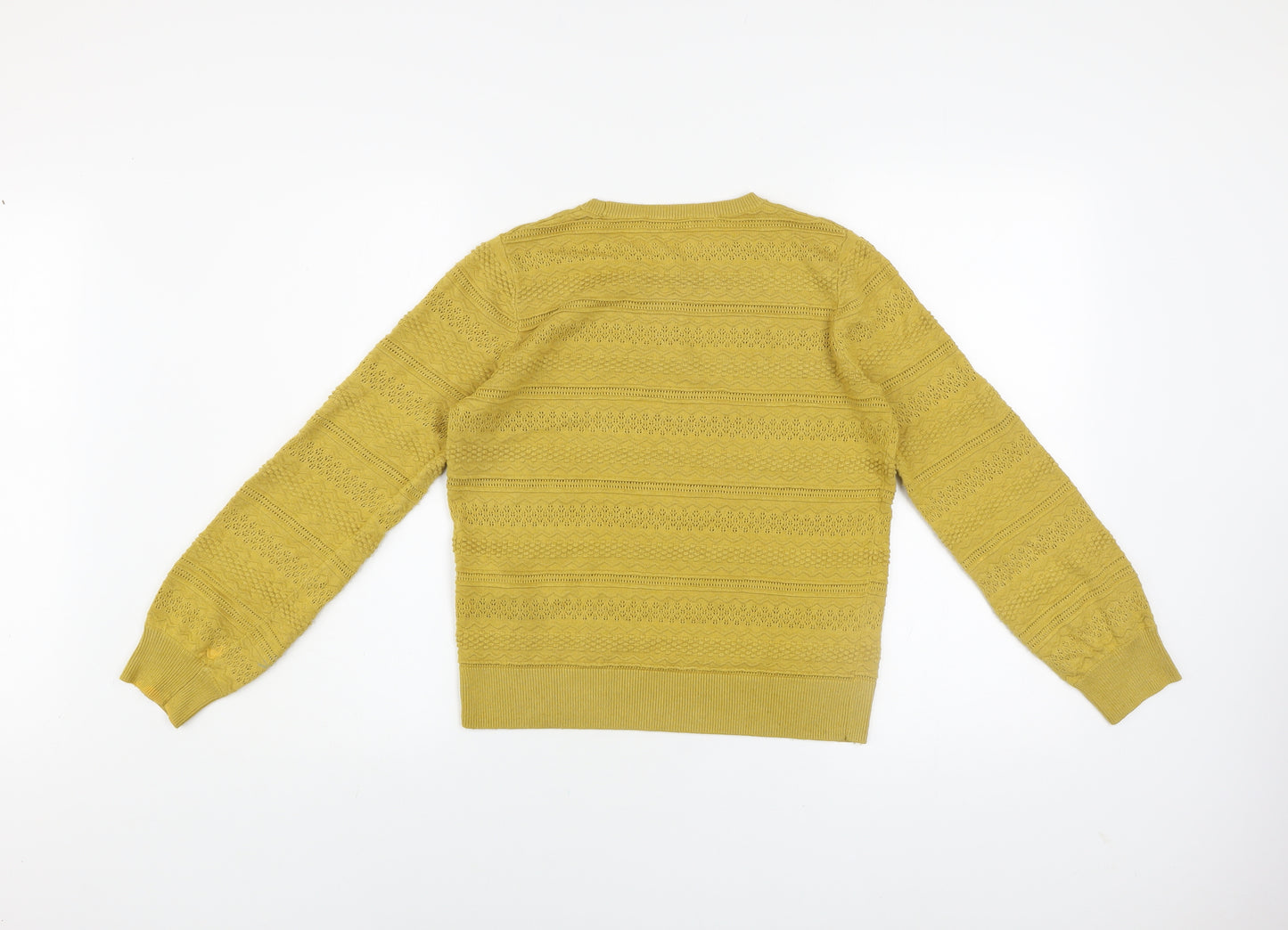 Warehouse Women’s Yellow Crew Neck Knit Jumper Size 12