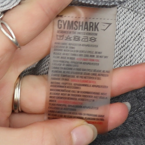 Gymshark Women’s Grey Hooded Long Sleeve Cardigan S