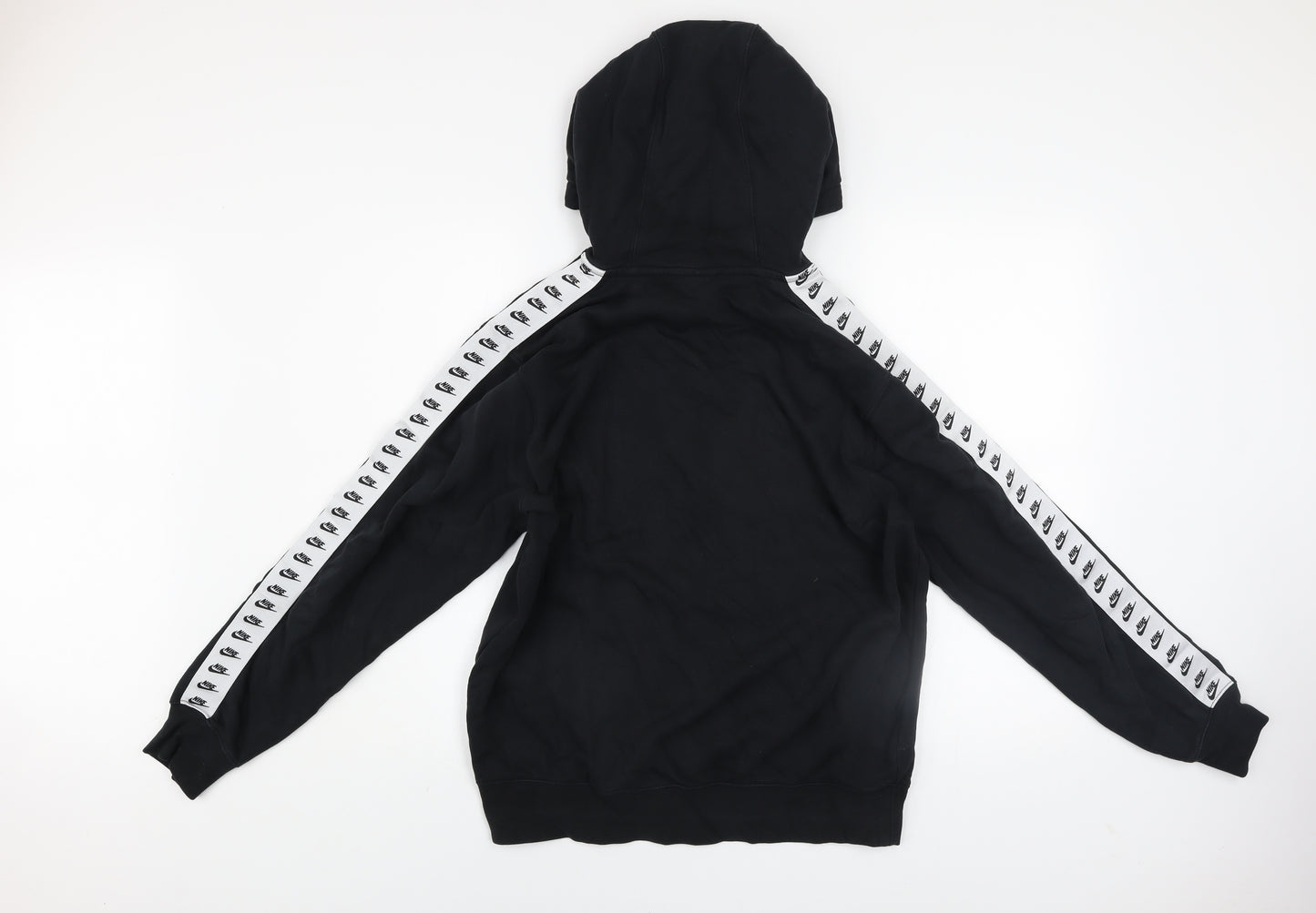 Nike Men’s Black Pullover Hoodie Medium Logo Sports Fleece