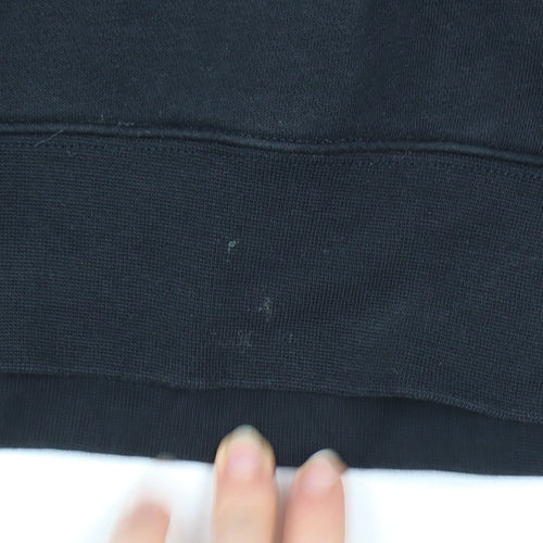 Nike Men’s Black Pullover Hoodie Medium Logo Sports Fleece