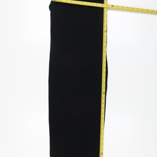 Lipsy Women Black Size 12 Sleeveless Bodycon Midi Dress