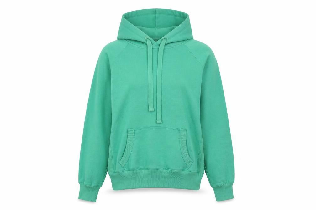 Front view of Dunnes Women Green, size 12, Pullover Hoodie with Kangaroo Pocket