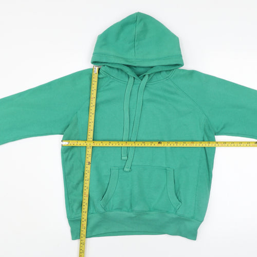 Dunnes Women Green Size 12 Pullover Hoodie with Kangaroo Pocket
