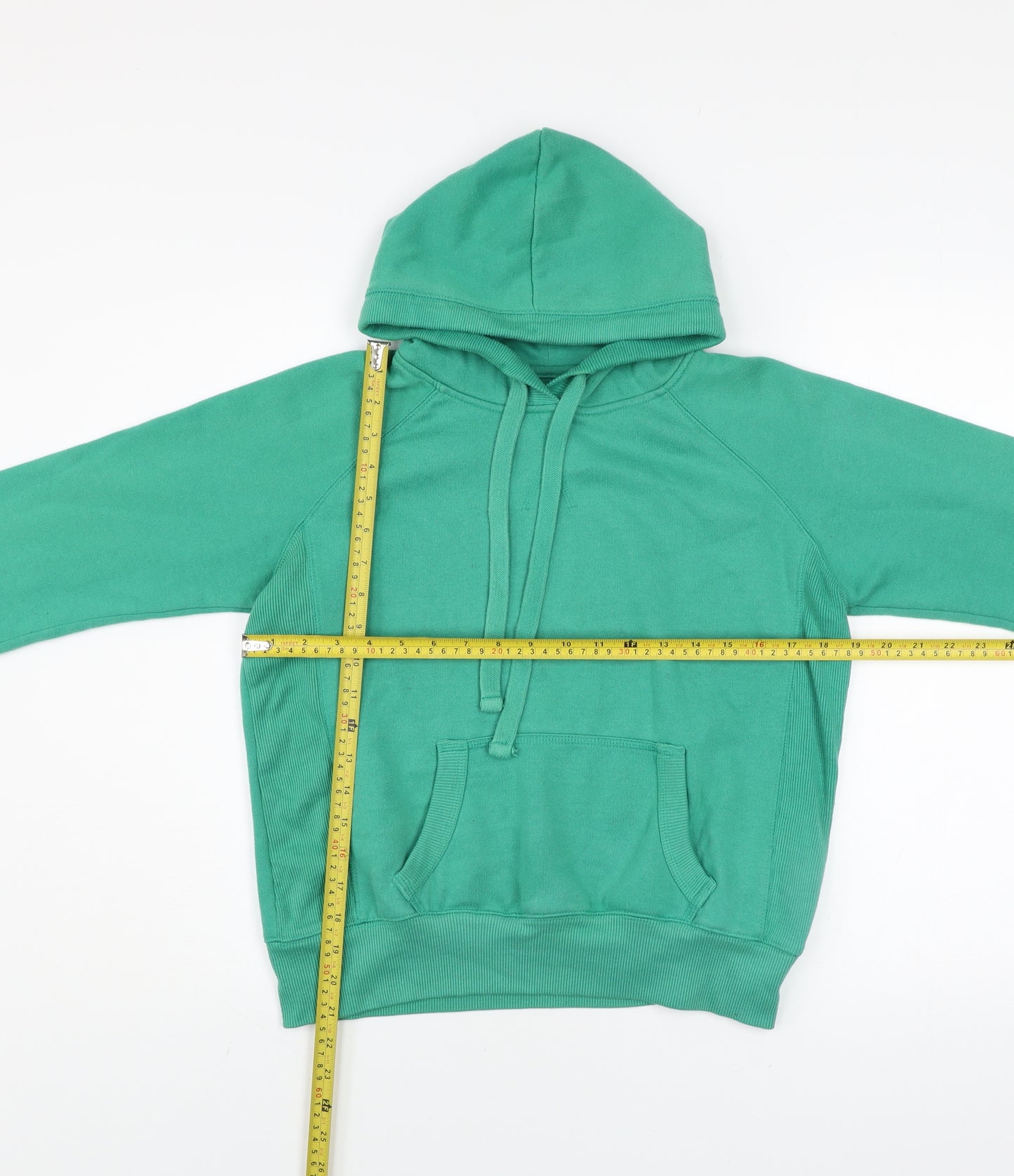 Dunnes Women Green Size 12 Pullover Hoodie with Kangaroo Pocket