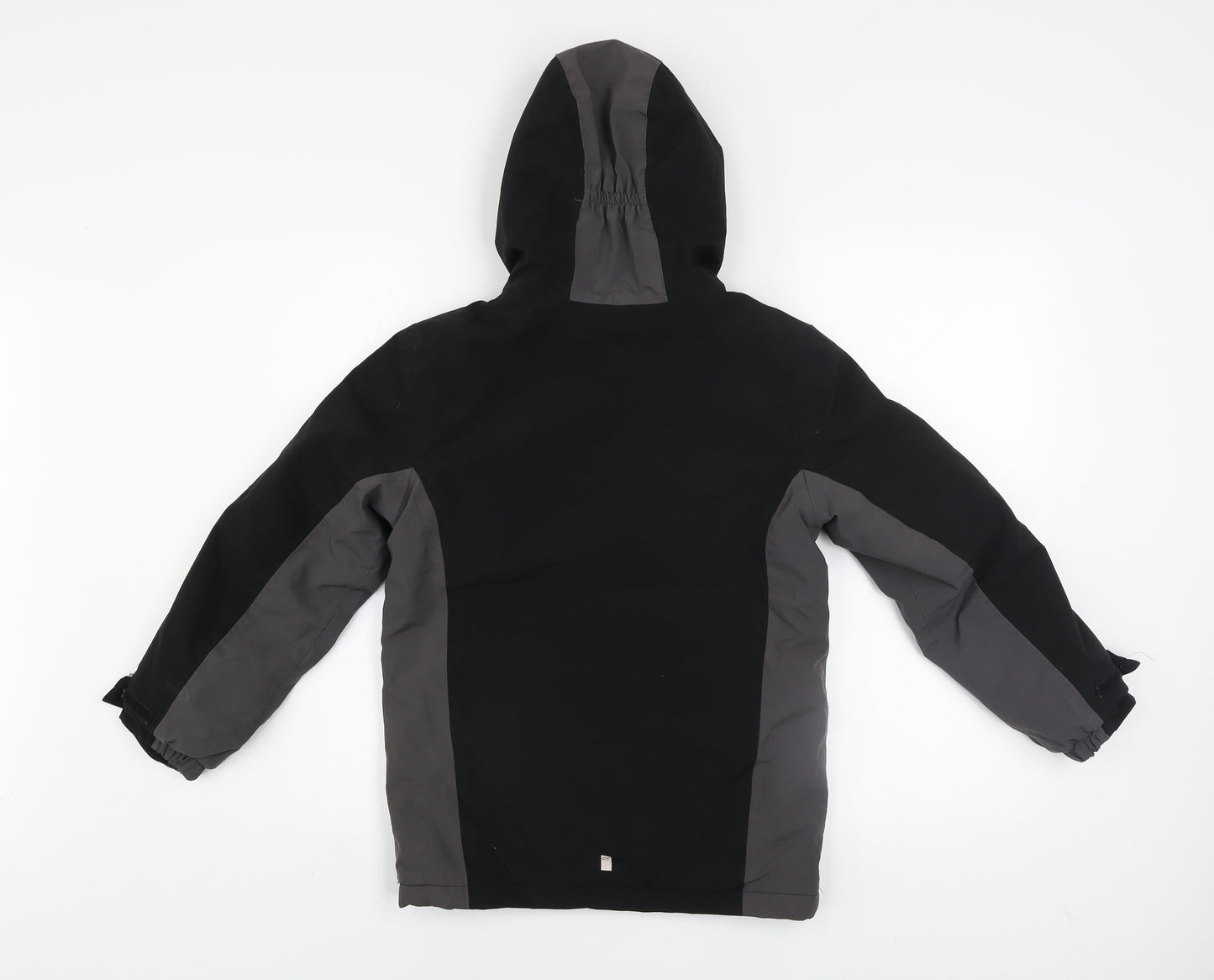 Regatta Boys Black 9-10 Years Hooded Waterproof Puffer Jacket