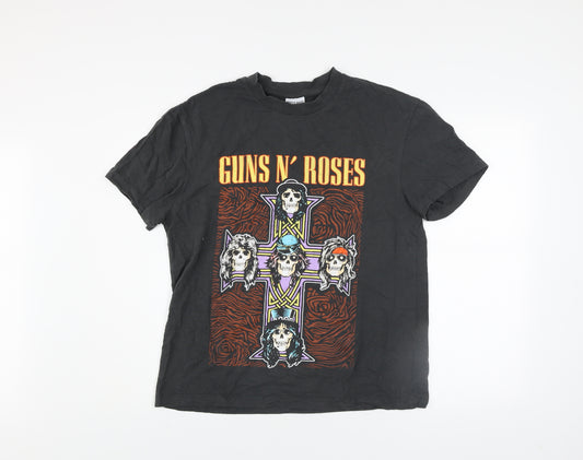 Guns N' Roses Men's Black Graphic Band T-Shirt Size S