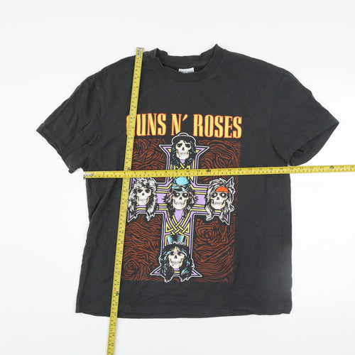 Guns N' Roses Men's Black Graphic Band T-Shirt Size S