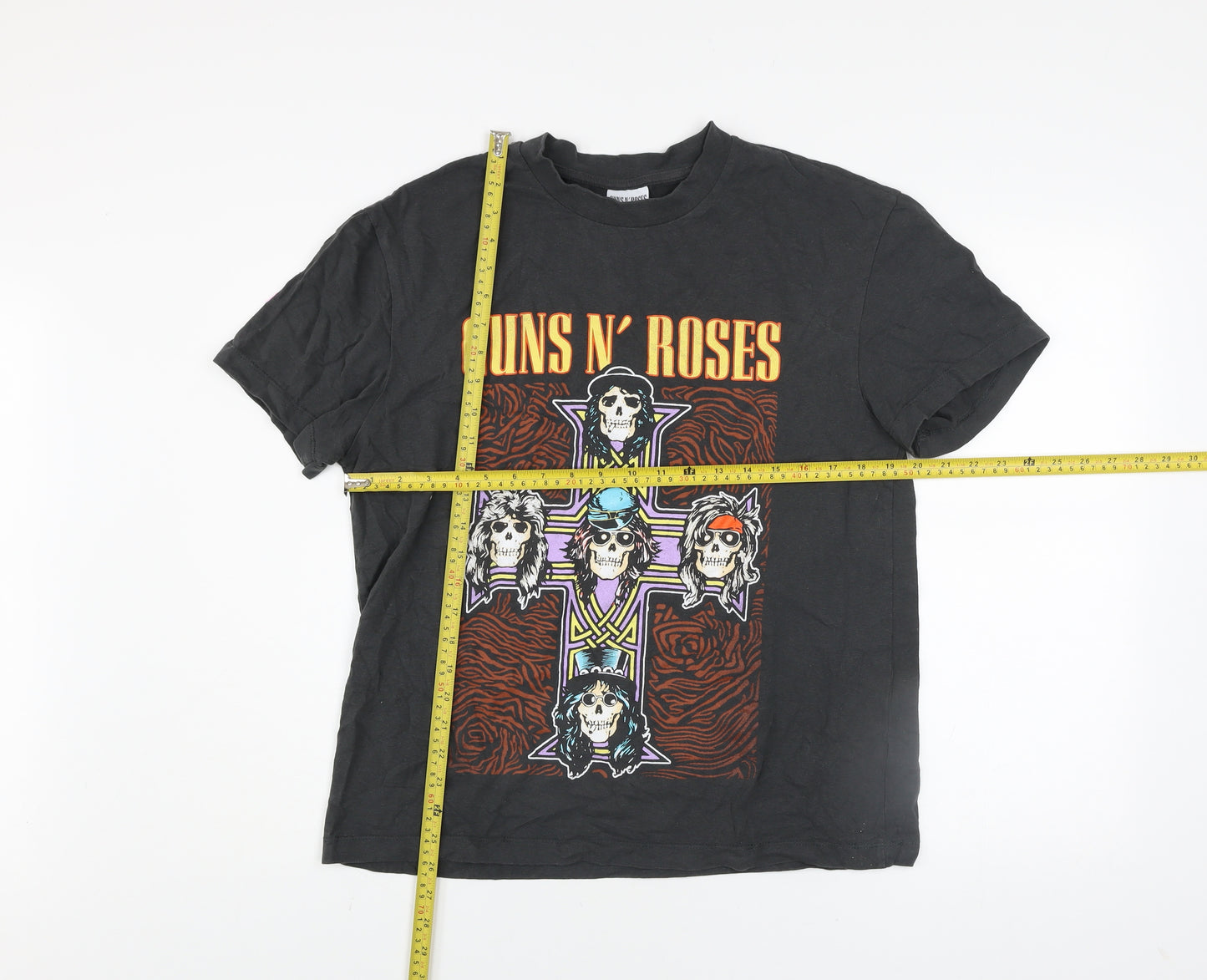 Guns N' Roses Men's Black Graphic Band T-Shirt Size S