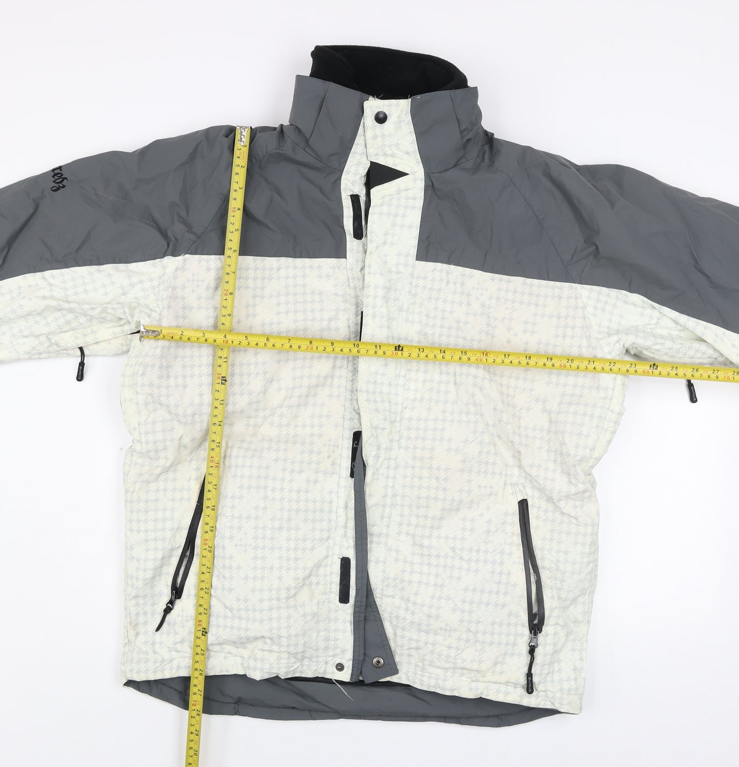 Shredz Mens Grey Waterproof Ski Jacket M Windproof Hooded Winter Outdoor