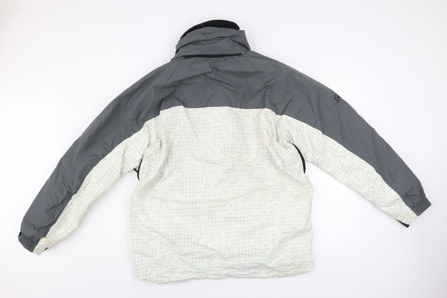 Shredz Mens Grey Waterproof Ski Jacket M Windproof Hooded Winter Outdoor