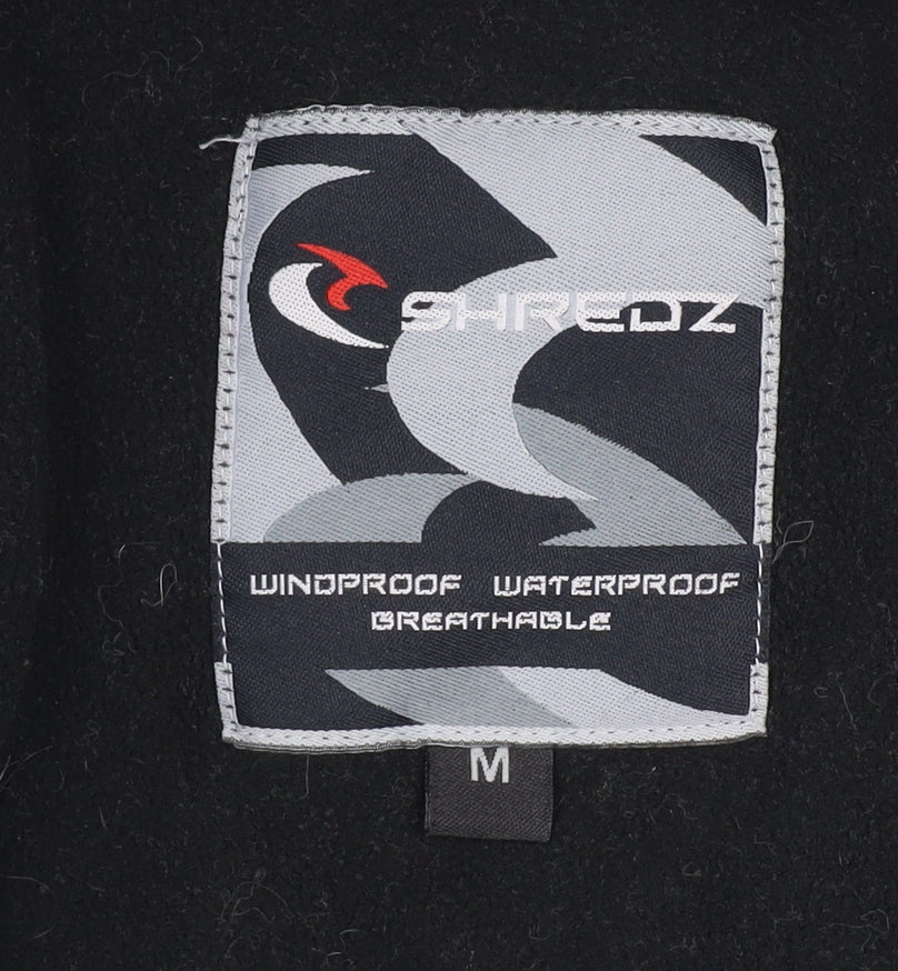 Shredz Mens Grey Waterproof Ski Jacket M Windproof Hooded Winter Outdoor