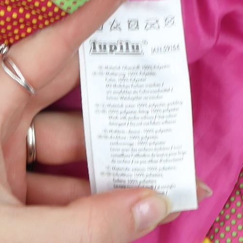 Lupilu Girls Multicoloured Check Hooded Puffer Jacket 5-6 Years Polyester