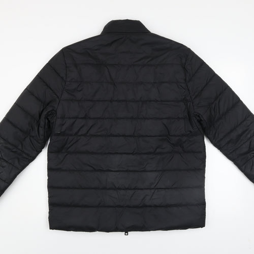 Original Penguin Men's Black Puffer Jacket M Full Zip Winter Coat