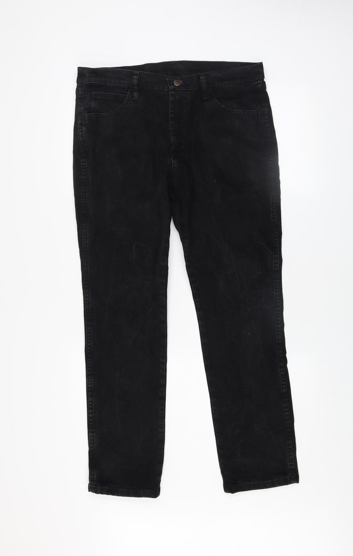 Rustler Men's Black Slim Fit Denim Jeans W33 L30