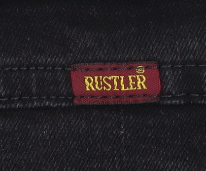 Rustler Men's Black Slim Fit Denim Jeans W33 L30
