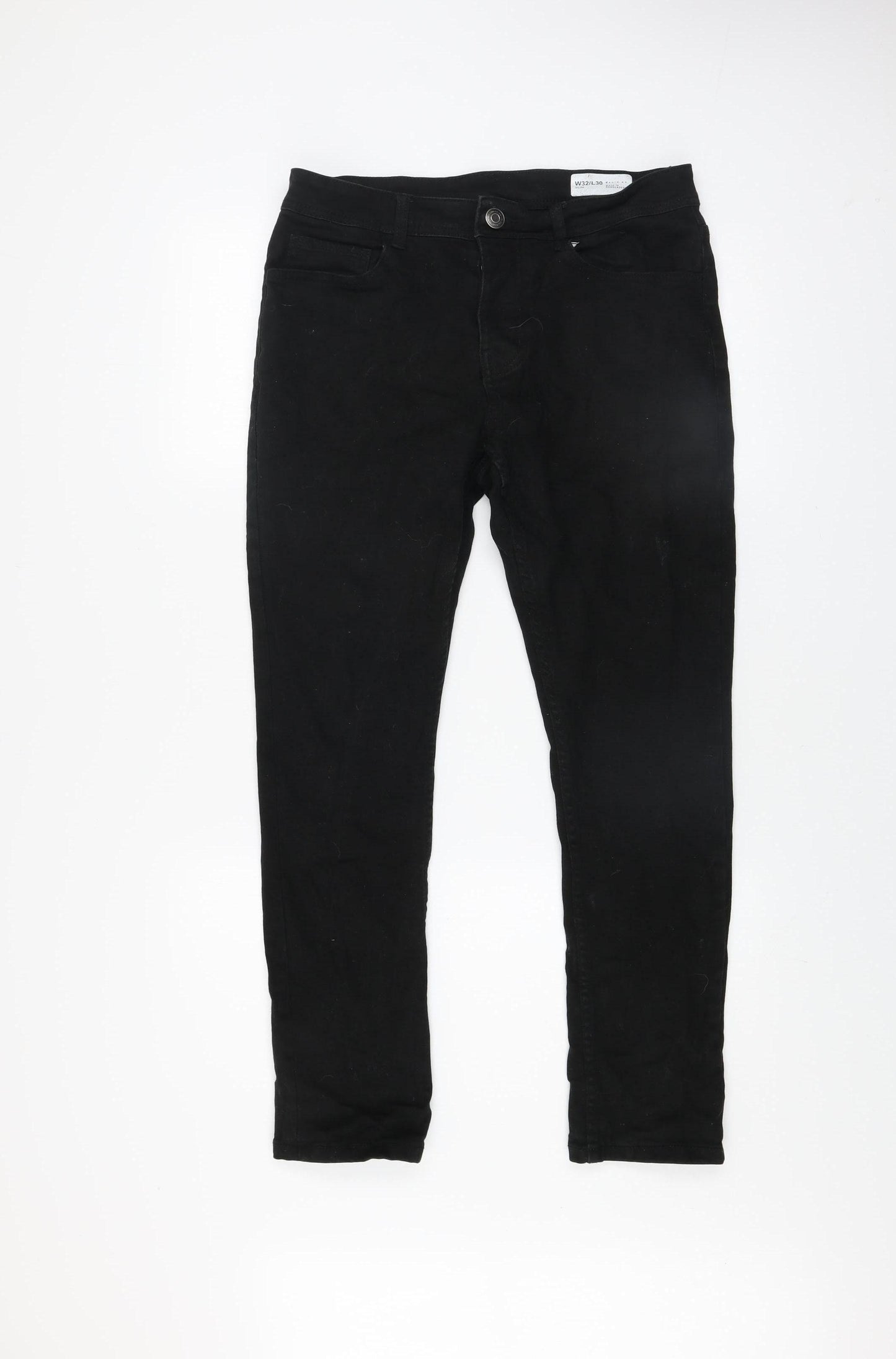 Denim Co. Men's Black Slim Fit Jeans W32 L30