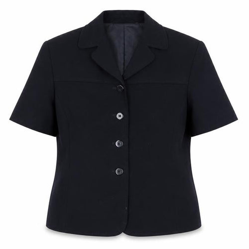 Marks and Spencer Women Blue Short Sleeve Classic Blazer UK 12