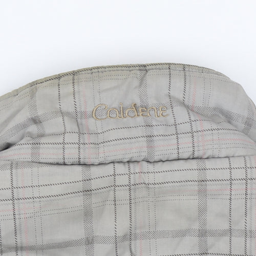 Caldene Women's Grey Check Quilted Bodywarmer Waistcoat Size S