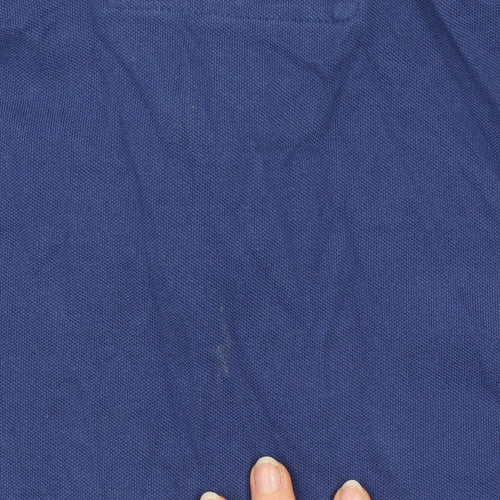 André Jeanswear Men's Blue Cotton Polo Shirt L