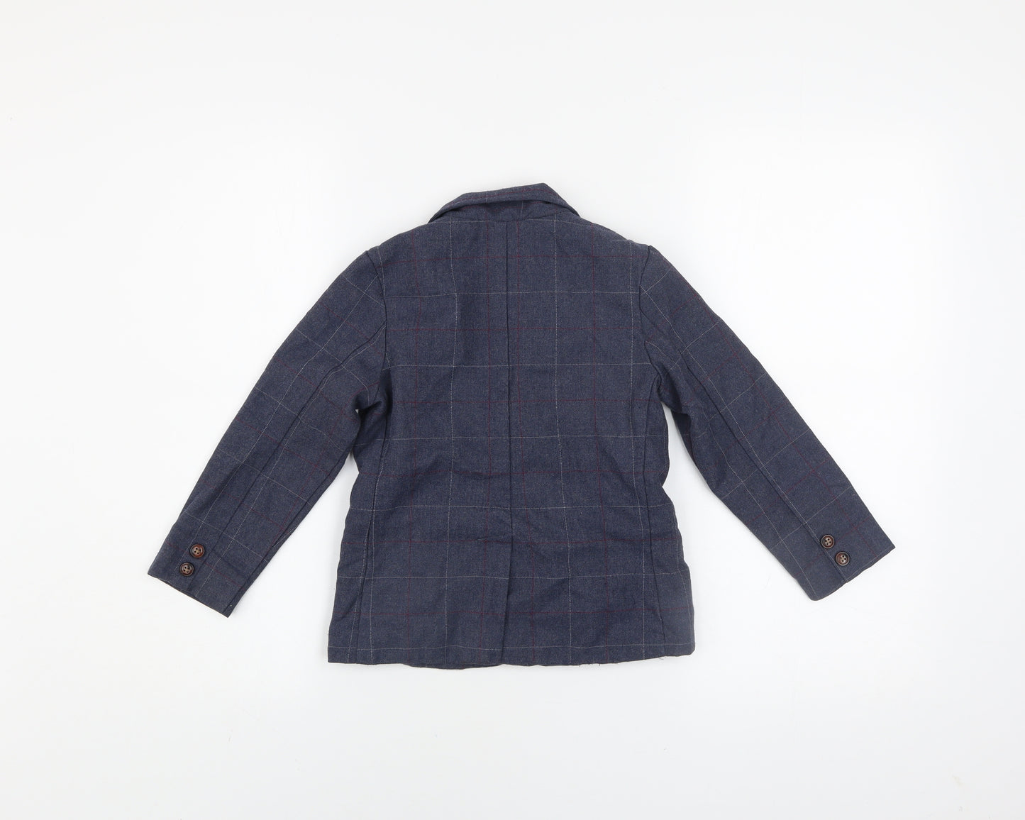 Cat & Jack Boys Blue Check Blazer 4 Years Single-Breasted Jacket