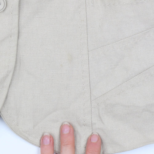 Marks and Spencer Womens Beige Linen Blend Blazer UK 10