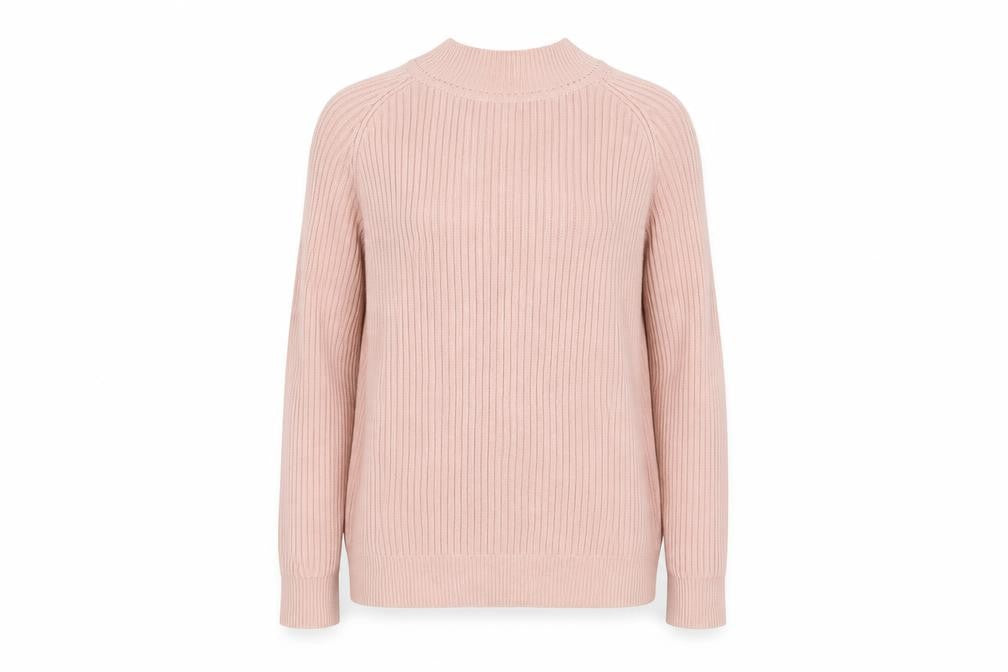 H&M Divided Women’s Pink Cold Shoulder Knit Jumper Size 8