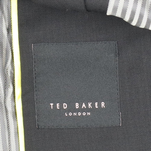 Ted Baker Women’s Black Wool Blend Tailored Two-Button Blazer UK 12
