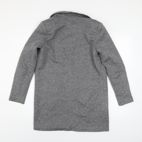 Vero Moda Women's Grey Mid-Length Coat Size 8 Classic Style