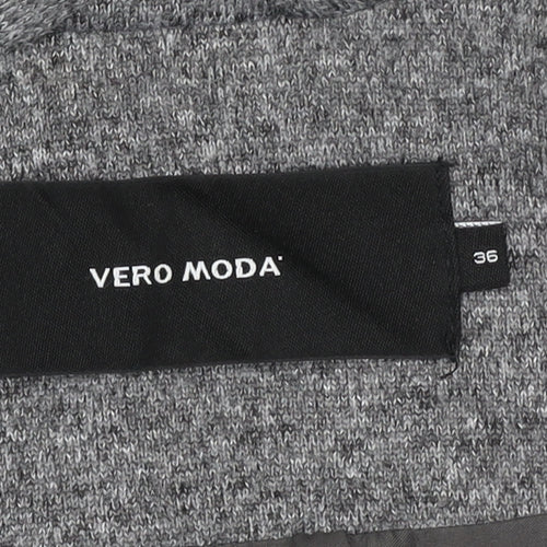 Vero Moda Women's Grey Mid-Length Coat Size 8 Classic Style