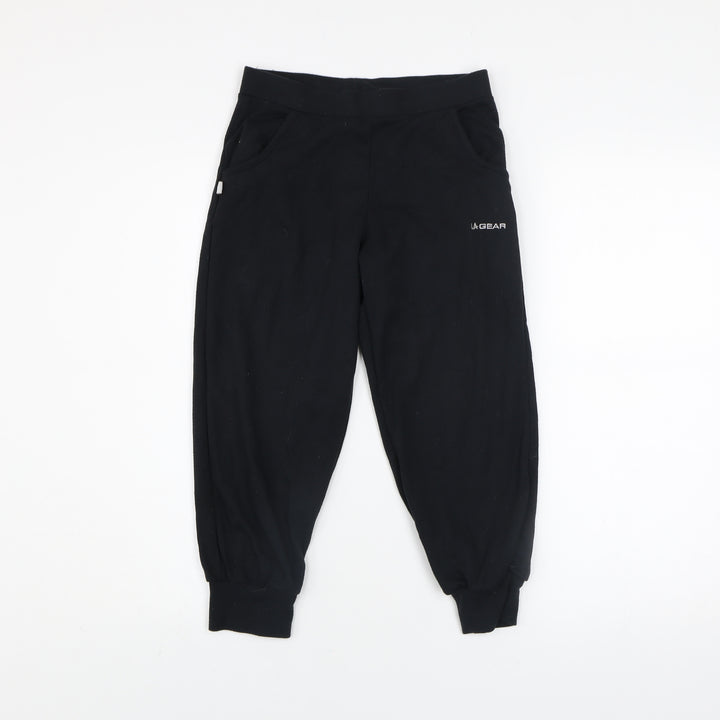 LA Gear Womens Black Size 6 Jogger Trousers Fleece Activewear