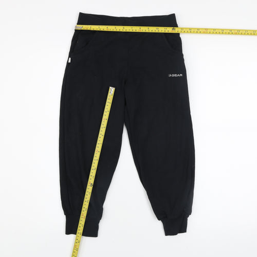LA Gear Womens Black Size 6 Jogger Trousers Fleece Activewear