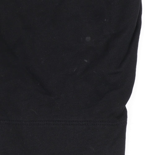 COS Womens Black Cotton Cropped Activewear Trousers Size 12