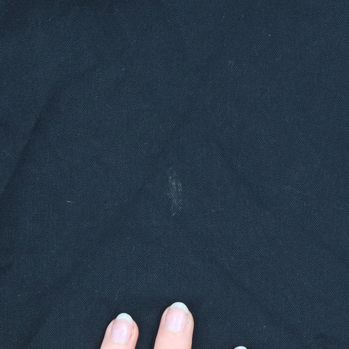 Bershka Women’s Black Wide-Leg High-Rise Trousers Size 8