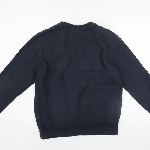 Calvin Klein Men's Blue M Pullover Sweatshirt Crew Neck Embroidered C