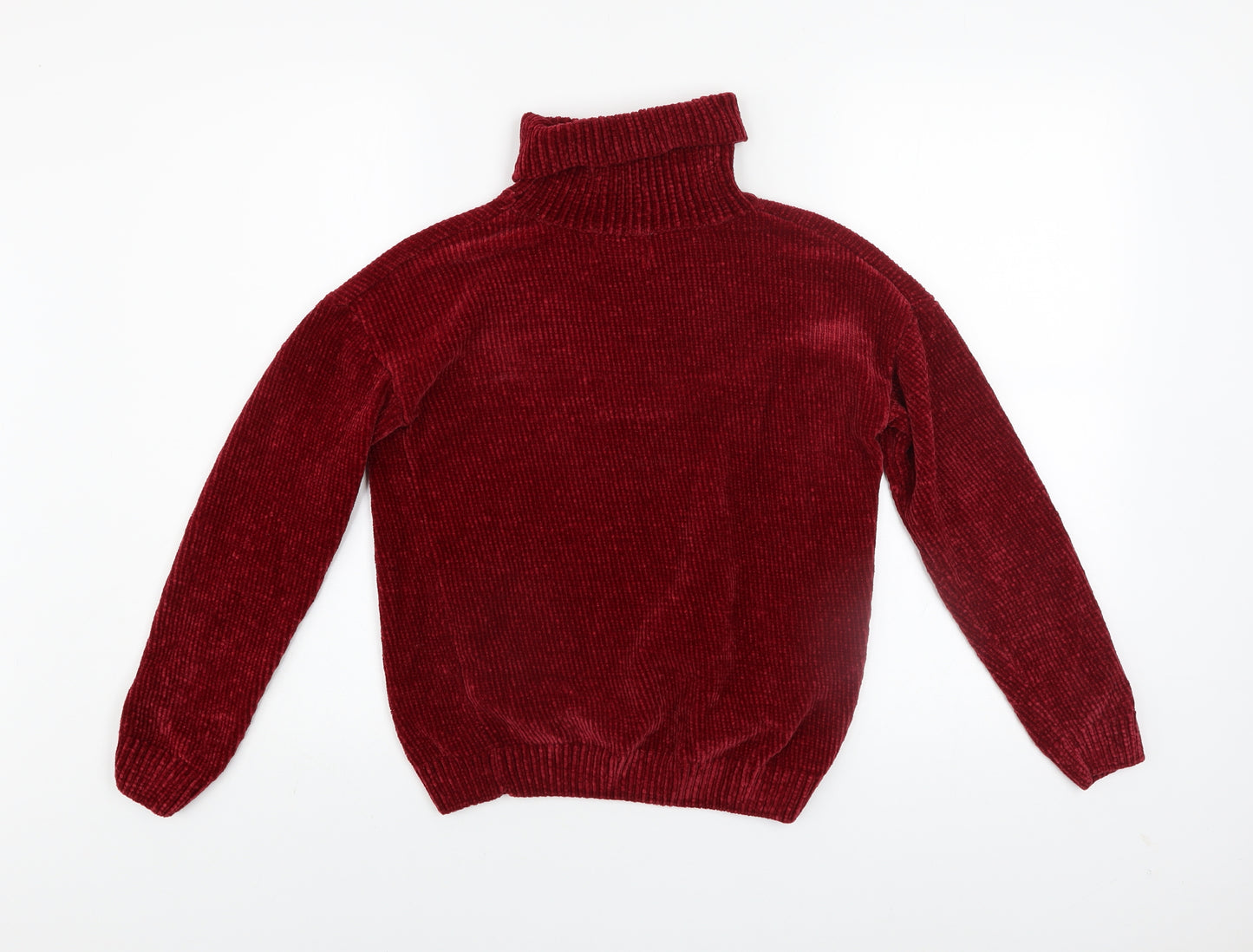 Papaya Women Red Roll Neck Pullover Jumper Size S 100% Polyester