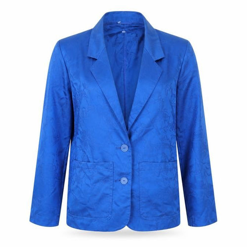 Marks and Spencer Women’s Blue Cotton Blazer Size 10 Long Sleeve