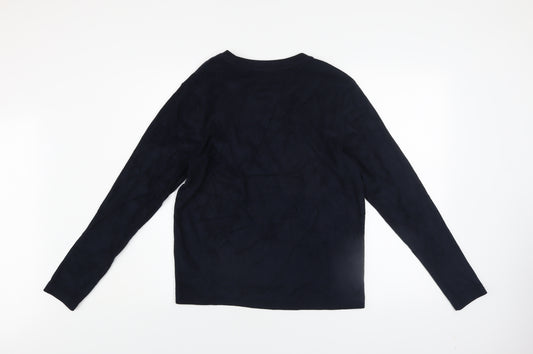 Uniqlo Men’s Blue Heattech Pullover Sweatshirt M Long Sleeve