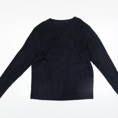 Uniqlo Men’s Blue Heattech Pullover Sweatshirt M Long Sleeve