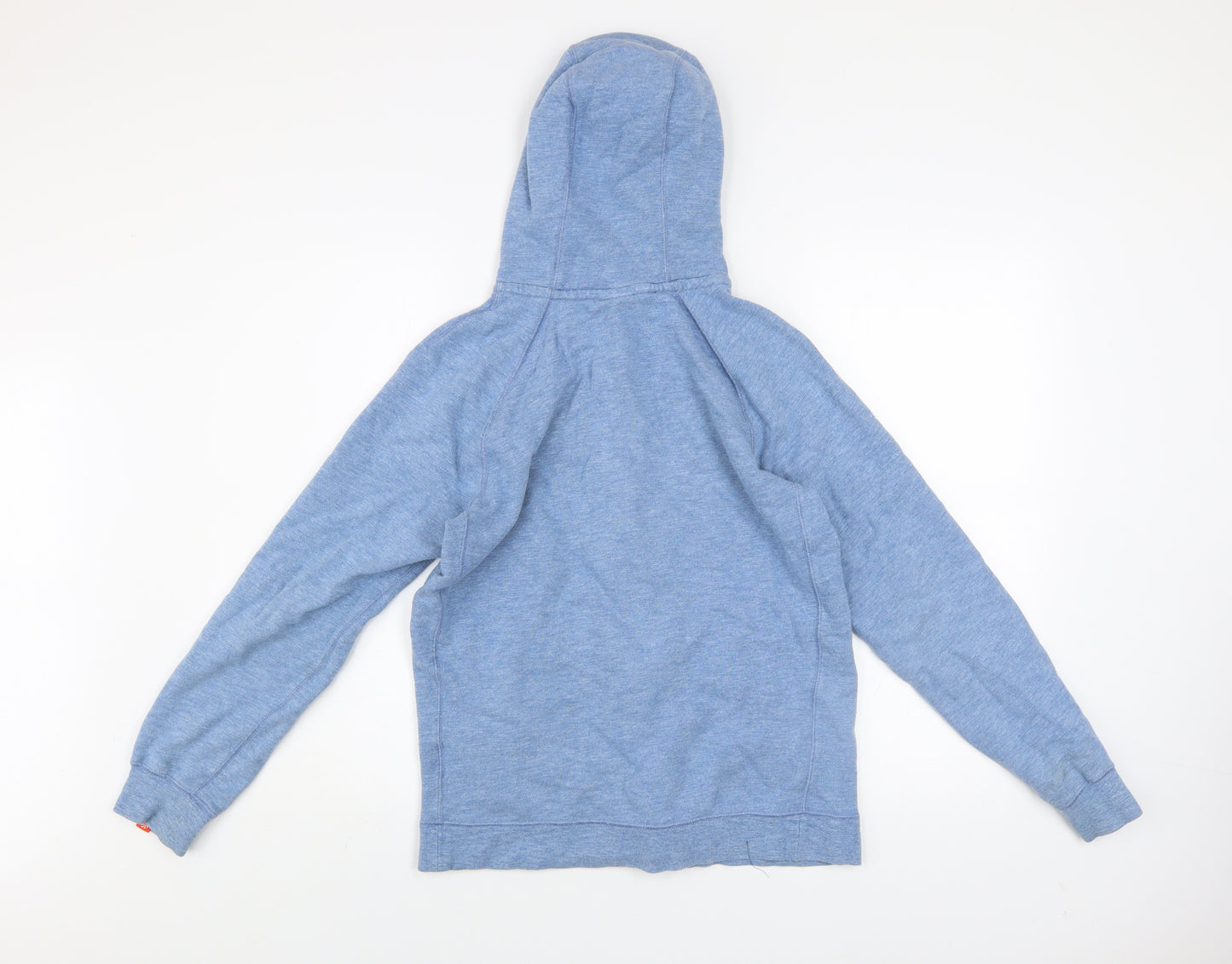 Nike Men Blue Small Full Zip Hooded Track Jacket 100% Cotton