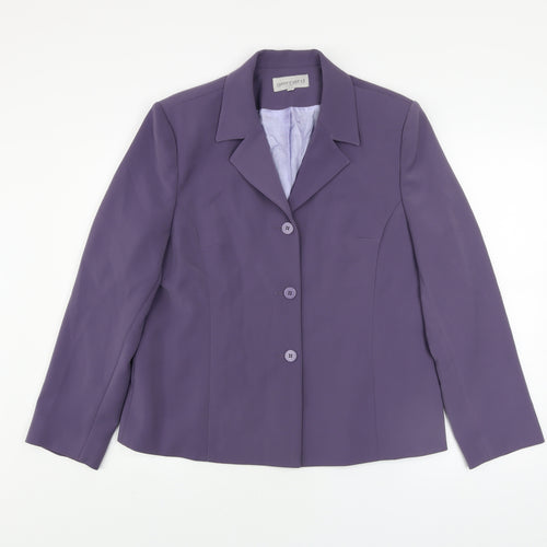 Gerrard Creation Women's Purple Size 16 Blazer Jacket