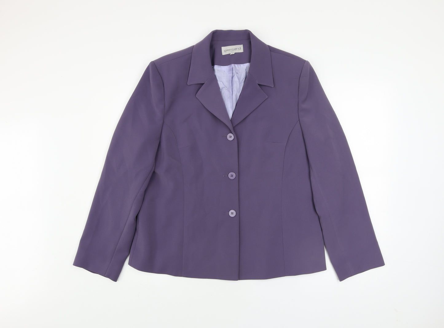 Gerrard Creation Women's Purple Size 16 Blazer Jacket