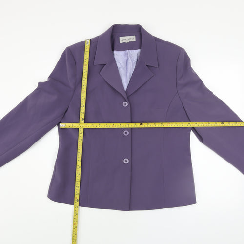 Gerrard Creation Women's Purple Size 16 Blazer Jacket
