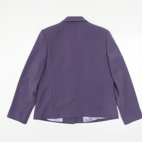 Gerrard Creation Women's Purple Size 16 Blazer Jacket