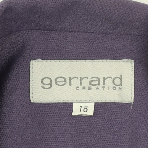 Gerrard Creation Women's Purple Size 16 Blazer Jacket